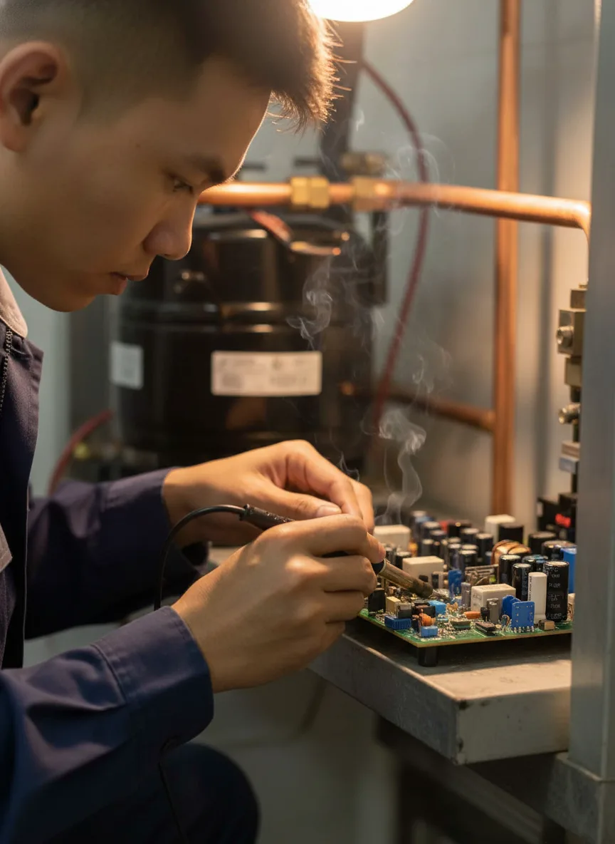 Sửa board điện tử thiết bị lạnh Đà Nẵng — Chẩn đoán & thay linh kiện